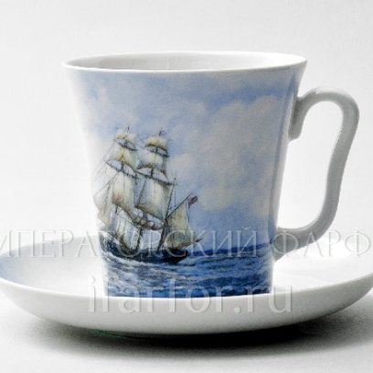 Бокал с блюдцем Бриг 2 Ленинградский 2