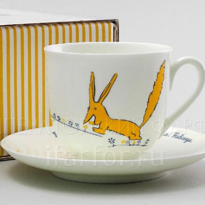 Чашка с блюдцем в подарочной коробке «Маленький Принц и Лис» 1/2
