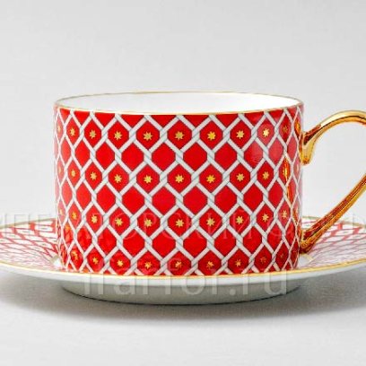 Чашка с блюдцем чайная «Скарлетт 2» 1/2