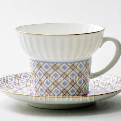 Чашка с блюдцем чайная «Геометрия 6» 1/2