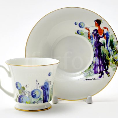 Чашка с блюдцем чайная «Четыре сезона любви. Весна» 1/2