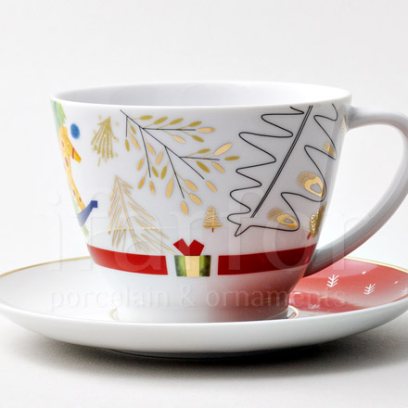 Чашка с блюдцем чайная «Принц Щелкунчик» 1/2