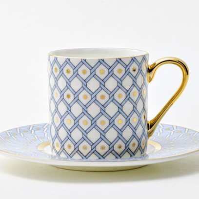 Чашка с блюдцем кофейная «Азур 1» 1/2