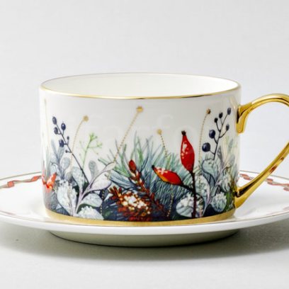 Чашка с блюдцем чайная «Календа» 1/2