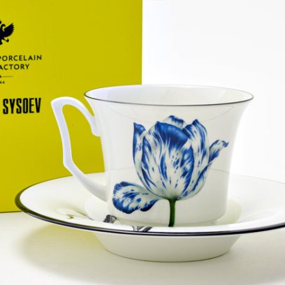 Чашка с блюдцем чайная в подарочной коробке «Волшебный сад V» 1/2