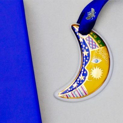 Елочная игрушка в подарочной коробке Месяц Колядки