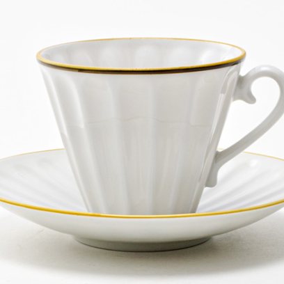 Чашка с блюдцем чайная «Художественная отводка 3» 1/2