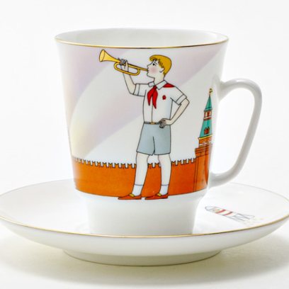 Чашка с блюдцем «Спасская башня» 1/2