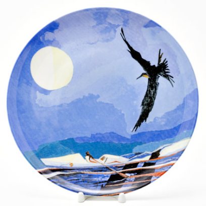 Тарелка декоративная «Федор Конюхов. Движется лодка»