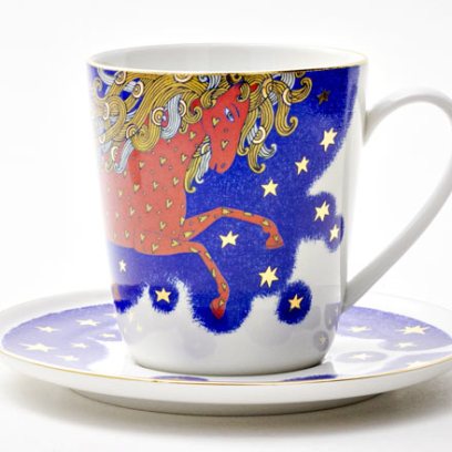Чашка с блюдцем чайная «Год лошади» 1/2