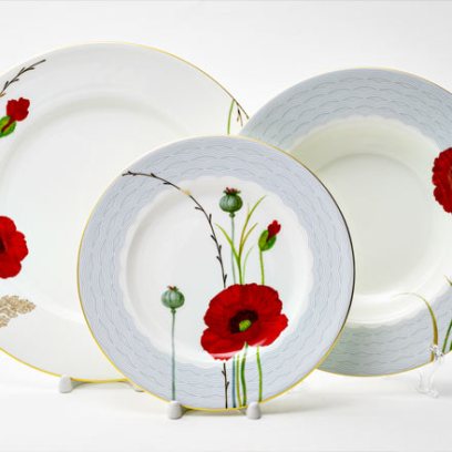 Сервиз столовый «Маки» 6/18