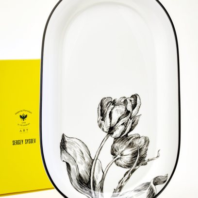 Блюдо овальное Волшебный сад XIII Юлиана