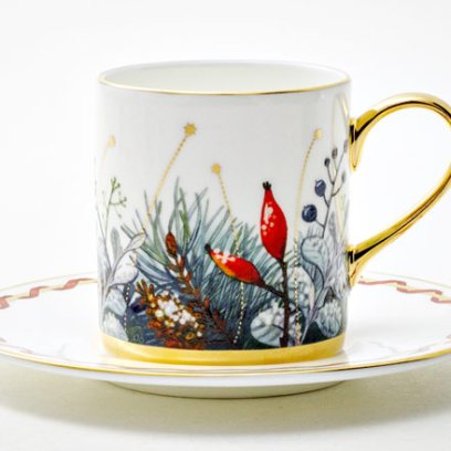 Чашка с блюдцем кофейная «Календа» 1/2