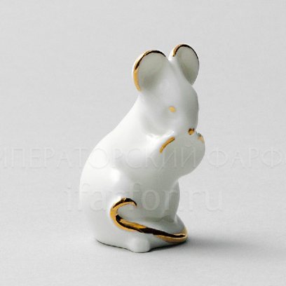 Скульптура Мышь (з.з.) Золотой