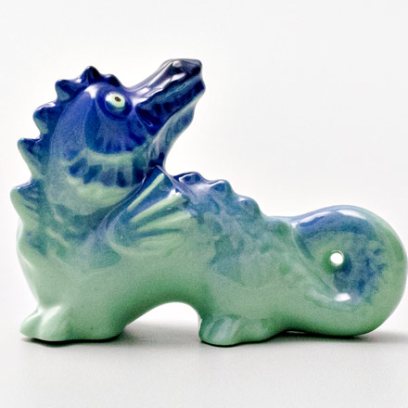 Скульптура «Дракон 2 голубой»