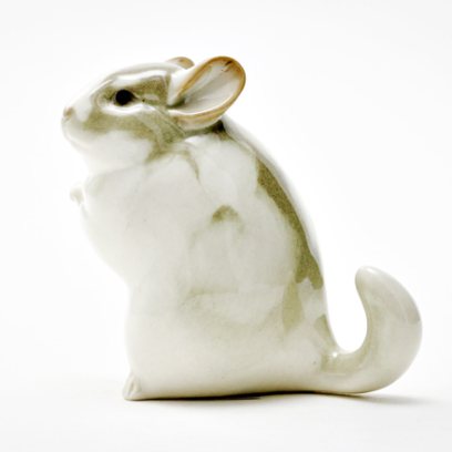 Скульптура Стоящая шиншилла Серый