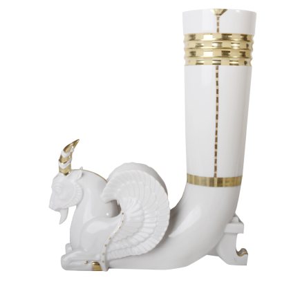 Скульптура Козерог-ритон Золотой