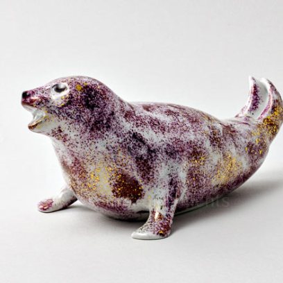 Скульптура Белёк Белек Аметист перламутр пестрый