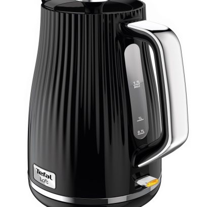 Чайник электрический Tefal Loft KO250830, черный, мощность 2400 Вт, объем 1.7 л, автовыключение