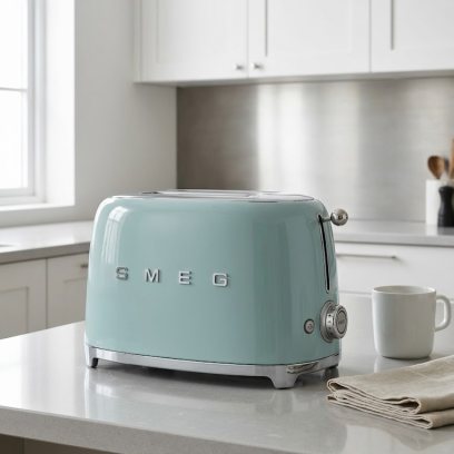 Тостер SMEG TSF01EGMEU на 2 ломтика, цвет изумрудно-зеленый матовый