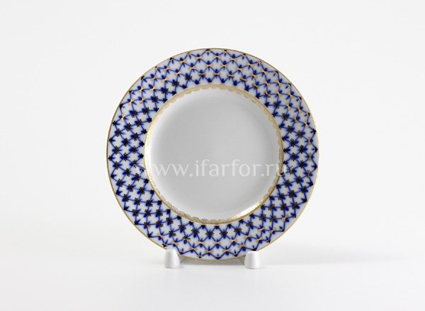 Тарелка мелкая Кобальтовая сетка