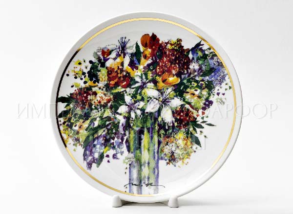 Plate decorative Spring bouquet