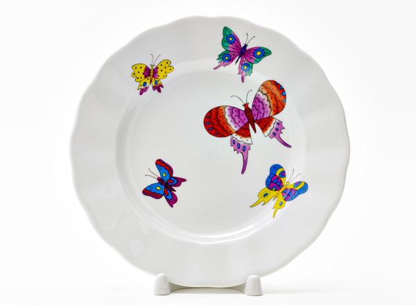Тарелка мелкая Шафрановые бабочки