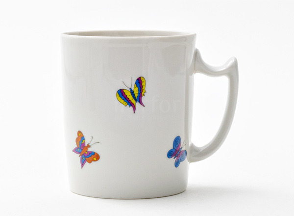 Mug Saffron butterflies Snowing morning