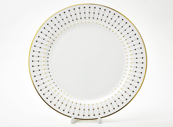 Plate flat Azur gold