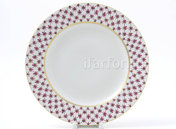 Тарелка мелкая Сетка-Блюз