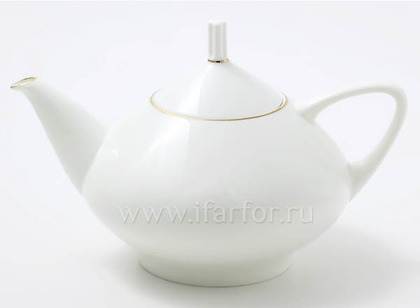 Teapot brewing Gold ribbon Domed