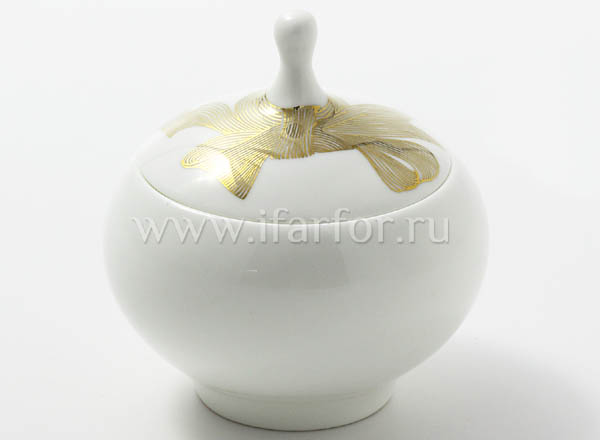 Sugar bowl Gold bows Apple