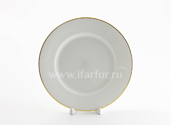 Plate flat Gold ribbon