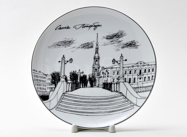 Тарелка декор СПб. Часовня Никольского собора