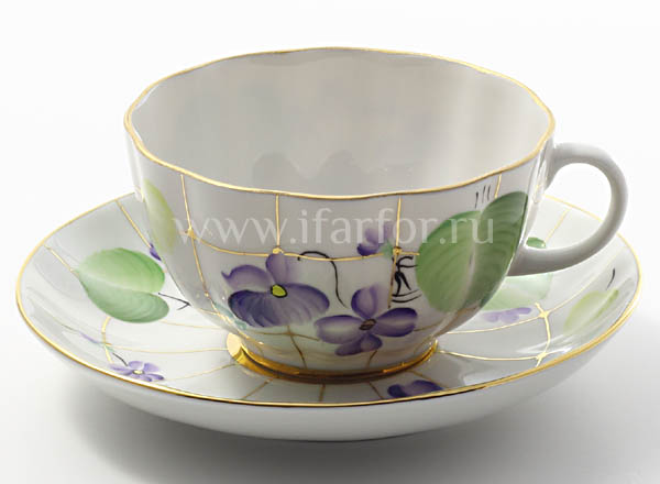 Cup and saucer tea Forest violet Tulip