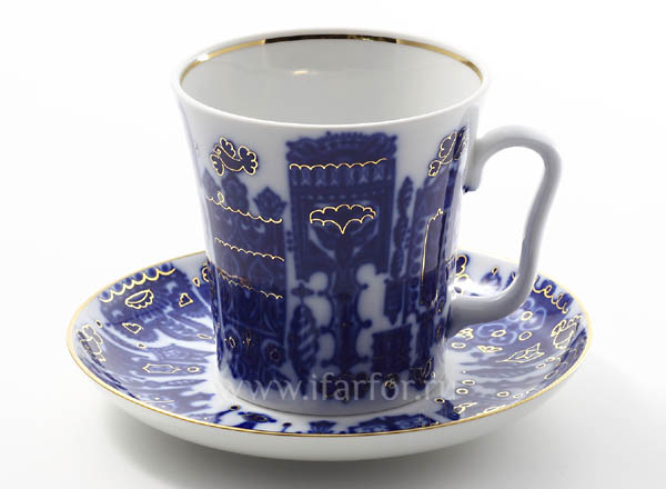 Mug and saucer Spinning wheel Leningrad