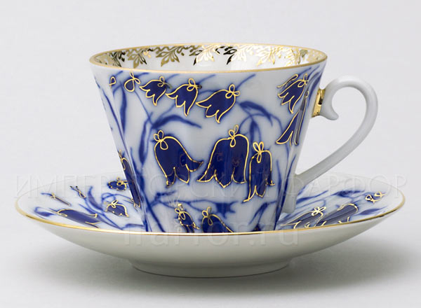 Cup and saucer tea Bluebells Radial