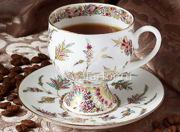 Cup and saucer Golden branches Classic-2