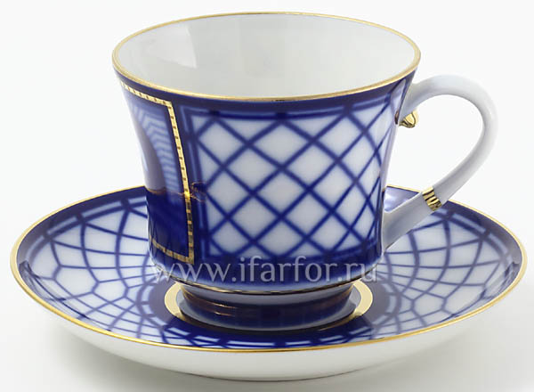 Чашка с блюдцем чайная Эрмитажный мост Банкетная
