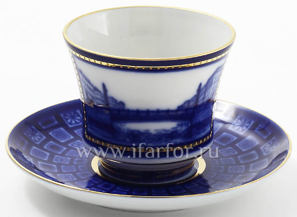 Чашка с блюдцем чайная Египетский мост Банкетная