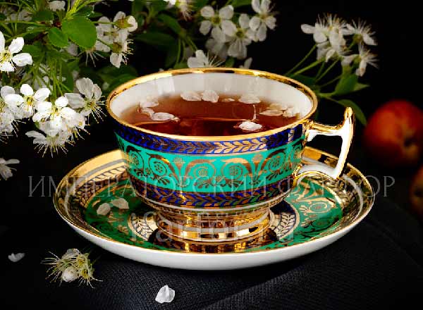 Cup and saucer tea Gold Alexandria