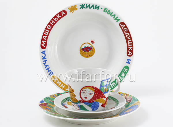 Set in a case for children 4-items Masha and bear Youth