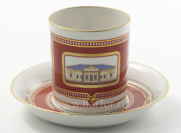 Cup and saucer tea Volkonskaya house Armorial