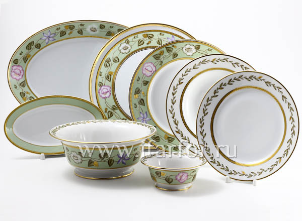 Table Set Nephrite background 6/24 European
