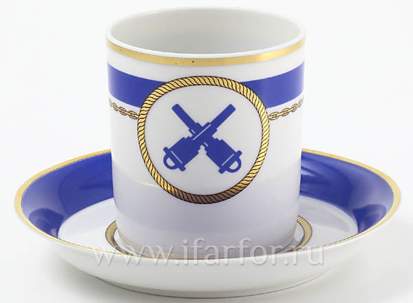 Чашка с блюдцем чайный Кают-компания 6 Гербовая