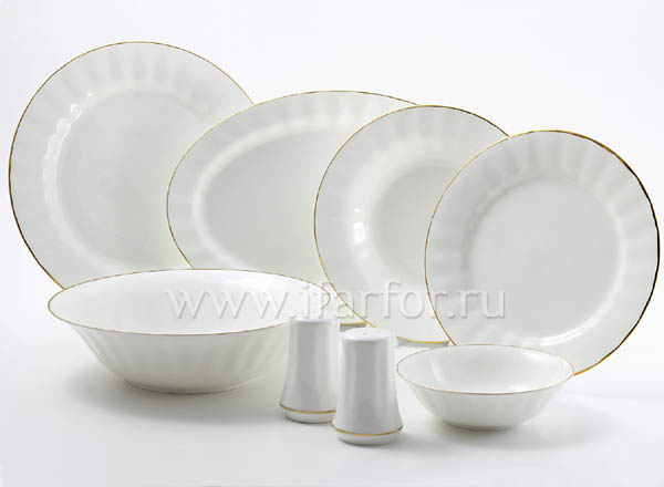 Сервиз столовый Золотая лента 6/24 Нега