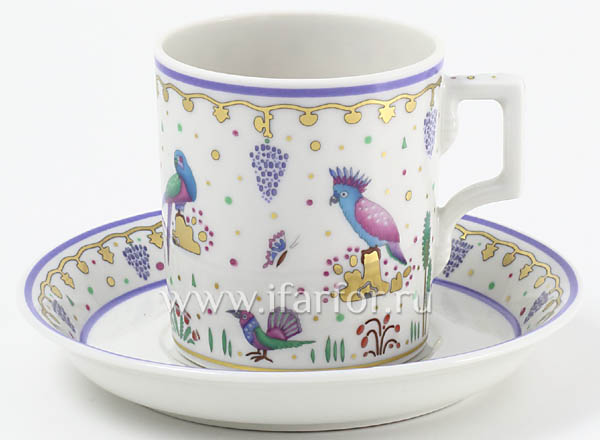 Cup and saucer tea Funny garden 2 Armorial