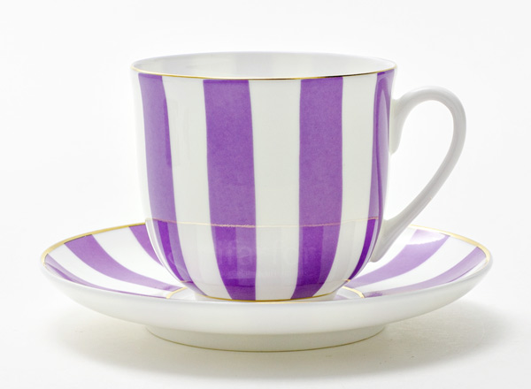 Cup and saucer Yes and no (violet) Lily of the valley 2