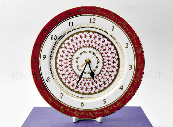 Часы-тарелка в подарочной коробке Сетка-Блюз Европейская-2