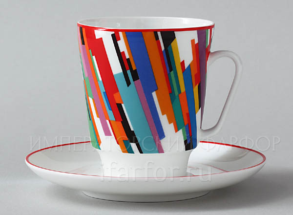 Cup and saucer Russian avant-garde 2 May